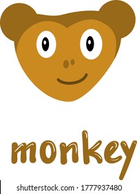 Cute vector drawings of monkey 