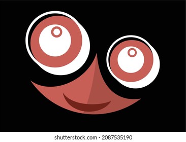 Cute vector emoticon comic fun symbol emoji