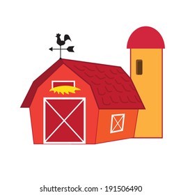 Cute vector farm illustration