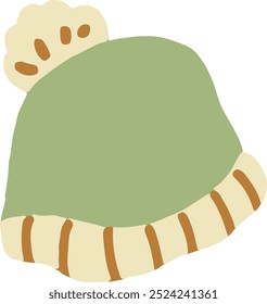 cute vector flat illustration of Christmas cozy warm snowman, seamless pattern design	