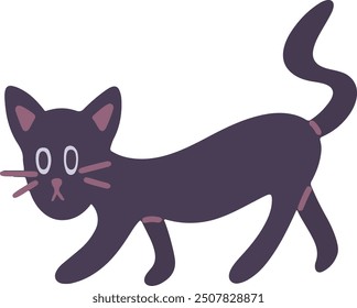 cute vector, flat illustration style of purple Halloween event day, seamless pattern for wallpaper design