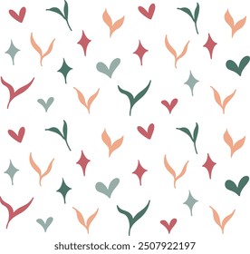 cute vector, flat illustration style of pink green ballet ballerina, seamless pattern for wallpaper design