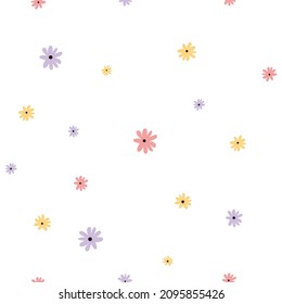 Faltenvektor-Blumenmuster. Minimalistisch und hell. Zum Bedrucken auf Stoff, für Deckel, Postkarten und andere Sachen.