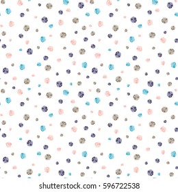 Cute vector floral seamless pattern in the small flower. Seamless hand-drawn texture on a white background. Vector illustration.
