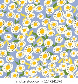 Cute vector flowers pattern.