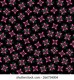 cute vector flowers seamless pattern. flowers background.