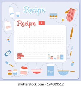 Cute Vector Food Icons Cartoon Cooking Stock Vector (royalty Free 