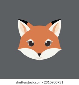 Cute vector fox illustration. Great cartoon character