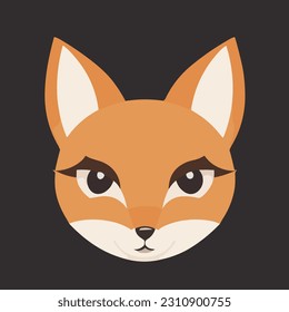 Cute vector fox illustration. Great cartoon character