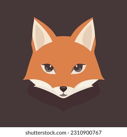 Cute vector fox illustration. Great cartoon character