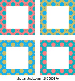 Cute Vector Frames Set Vintage Frames Stock Vector (Royalty Free ...