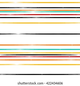 Cute vector geometric seamless pattern. Brush strokes. Hand drawn grunge texture. Abstract forms. Endless texture can be used for printing onto fabric or paper.