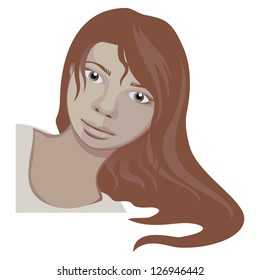 cute vector girl