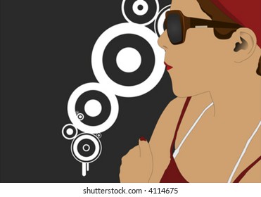 Cute vector Girl