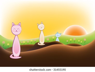 Cute Vector Greeting Card