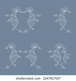 Cute vector hand drawn Bird