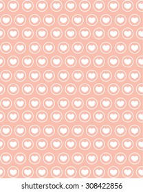 Cute Vector Heart Wallpaper