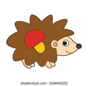 
Cute vector hedgehog. Vector cartoon animals. Vector illustration for children