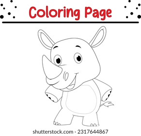 Cute Vektor Hippo Löwe. Vektorgrafik-Tiere. Vektorgrafik für Kinder. Farbbuch