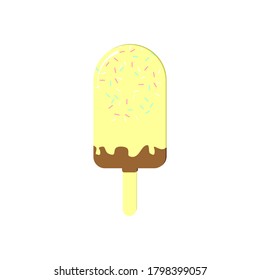 logotipo de helado vectorial lindo