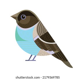 Cute vector illustration of a bird