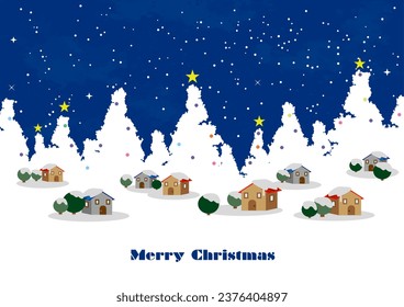 Ilustración portadora de corte para Navidad
