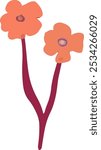 cute vector illustration of clip rt bouquet colorful flower asset
