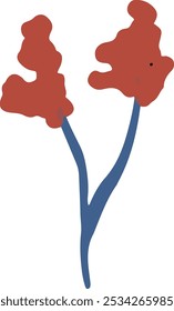 süße Vektorgrafik von Clip Art Strauß bunte Blume Objekt
