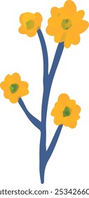 cute vector illustration of clip rt bouquet colorful flower asset