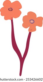 cute vector illustration of clip rt bouquet colorful flower asset