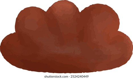 Linda Ilustración vectorial de arbustos y hojas de color rojo oscuro, naranja, marrón, diseño de patrones sin fisuras	