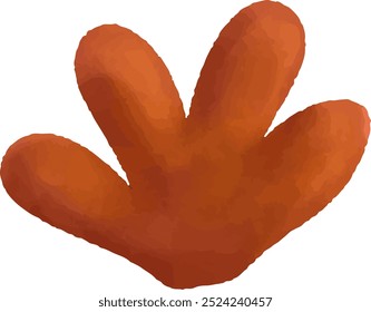cute vector illustration of dark red, orange, brown bushes and leaves, seamless pattern design	