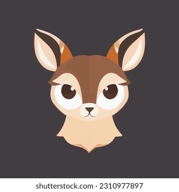 Cute vector illustration of deer or elk