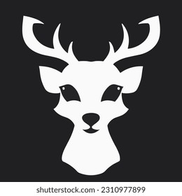 Cute vector illustration of deer or elk