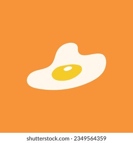 Cute Vektor Illustration des frittierten, sonnigen Eis