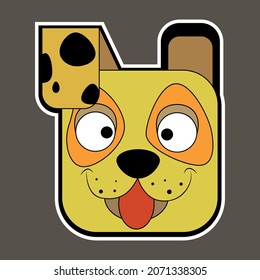Cute vector illustration of funny faces