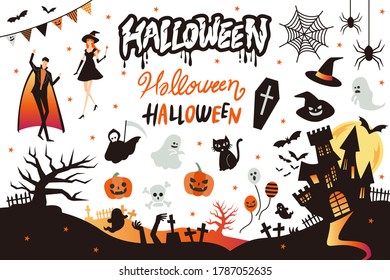 Cute vector illustration for Halloween