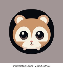 Cute vector illustration of an hamster or a mouse
