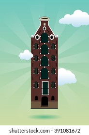 Cute vector illustration of a house