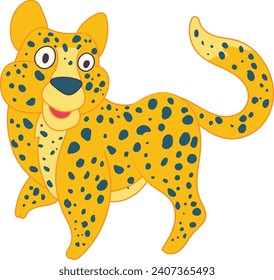cute vector illustration of jaguar