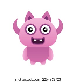 cute vector illustration monster design