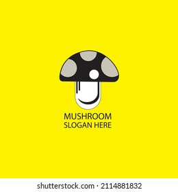 Cute vector illustration of mushroom. Premium Vector