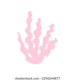 Cute vector illustration of seaweed, marine algae