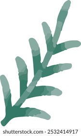 cute vector illustration of snowy Christmas decoration asset