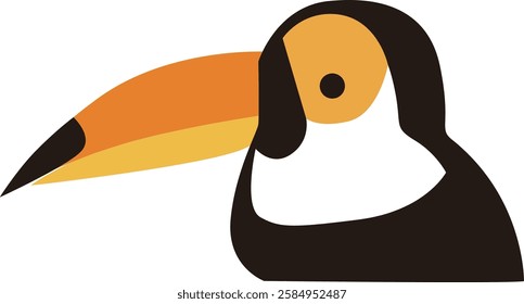 Cute vector illustration of a toucan