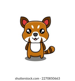 cute vector illustration of a weasel