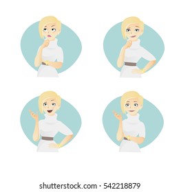 Short Haired Blond Stock Illustrations Images Vectors