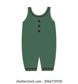 Traje de salto de vector, clíparte de vivero boho. Ilustración dibujada a mano.
