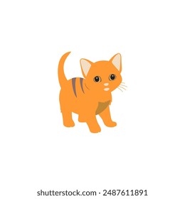 cute vector kittens playing illustration
