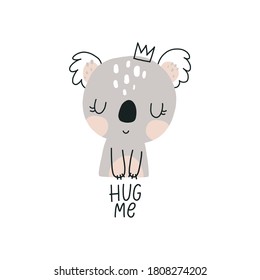 Cute vector Koala print for kids